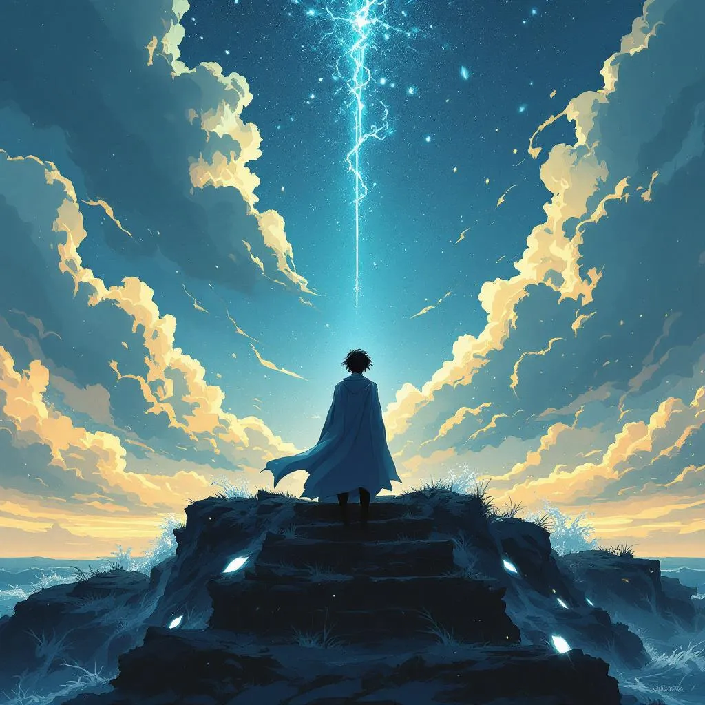 lit. one thought is eternal (idiom); fig. a thought that never ends